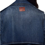 Cappotto donna lungo in denim