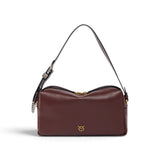 Borsa donna bauletto a tracolla media in pelle new biker