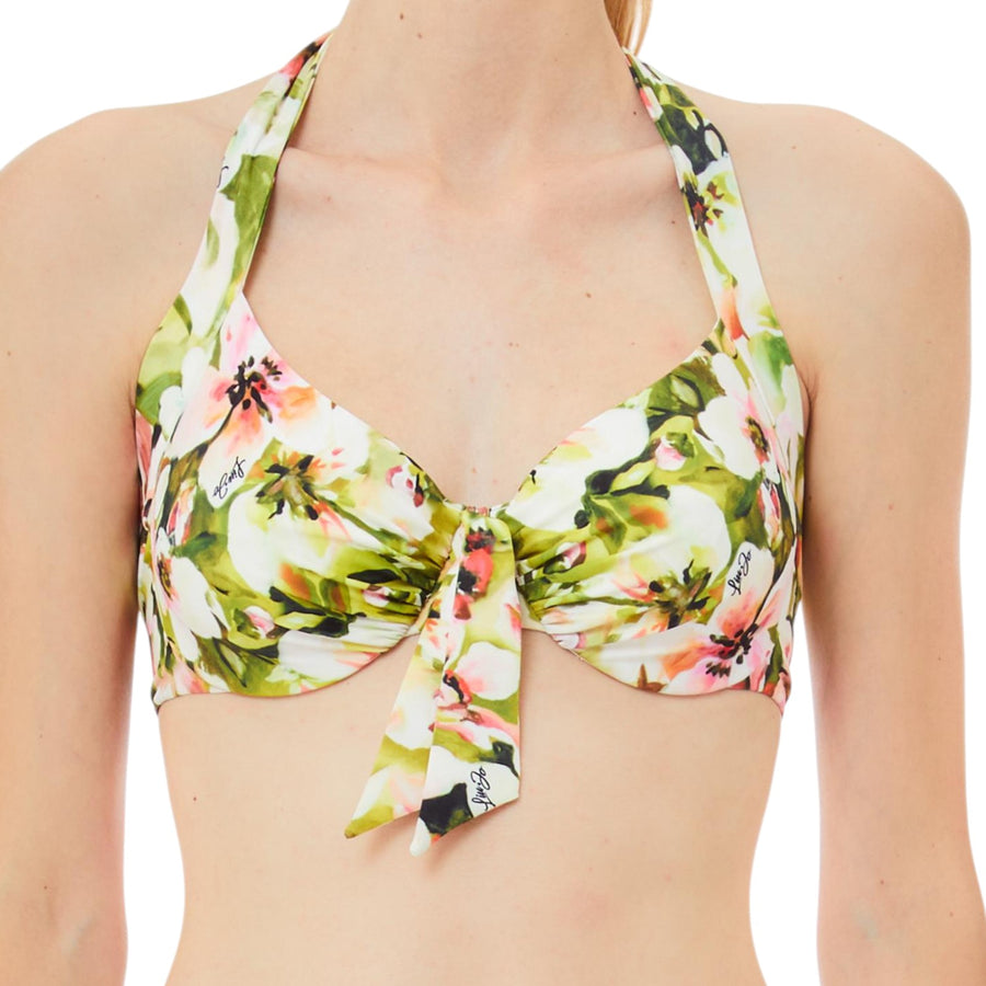 Top donna bikini con lacci