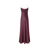 Abito donna slipdress lungo in satin