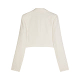 Blazer donna cropped con bottone Fly