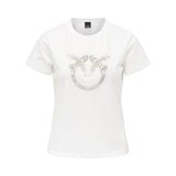 T-shirt donna logo Love Birds decorato