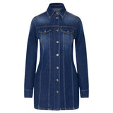 Abito donna corto in denim