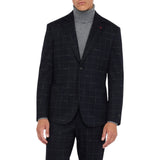 Blazer uomo check in lana e cotone