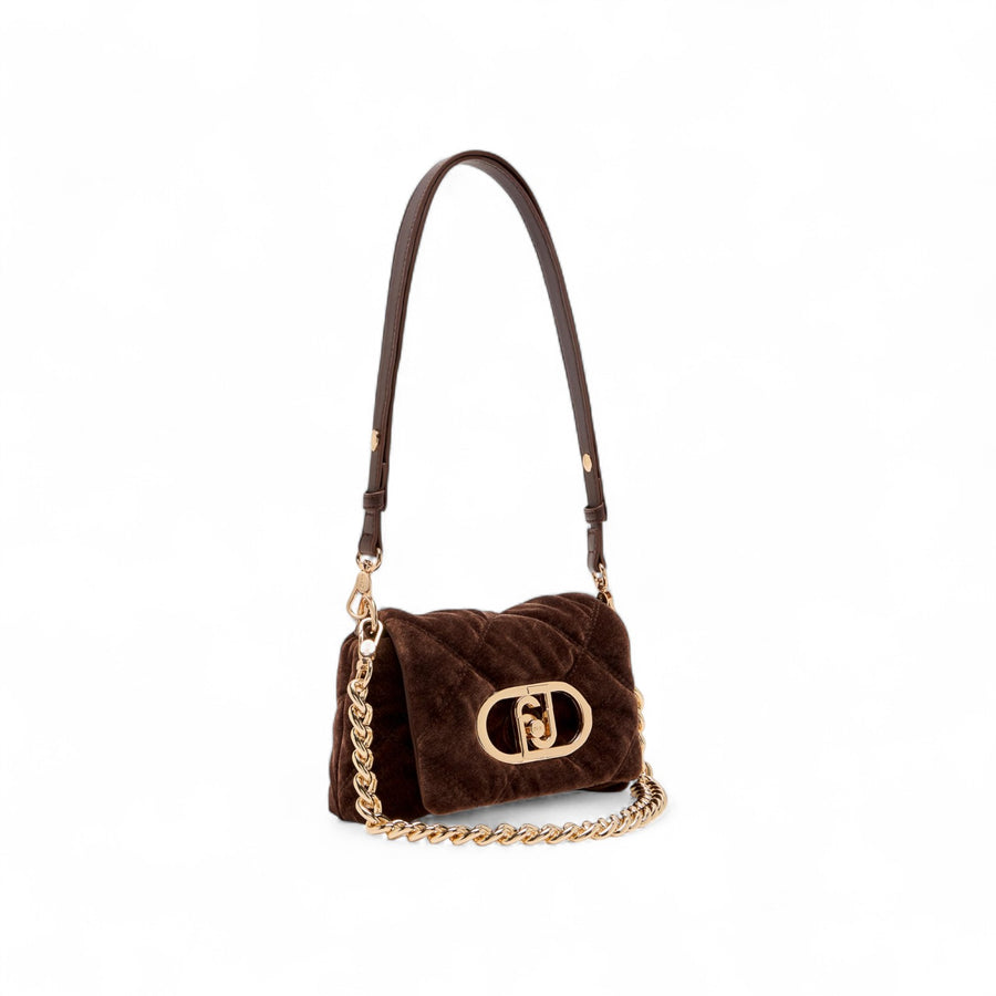 Borsa donna LaPuffy piccola in velluto