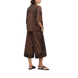 Bermuda donna in cotone traforato