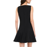 Abito donna corto con zip