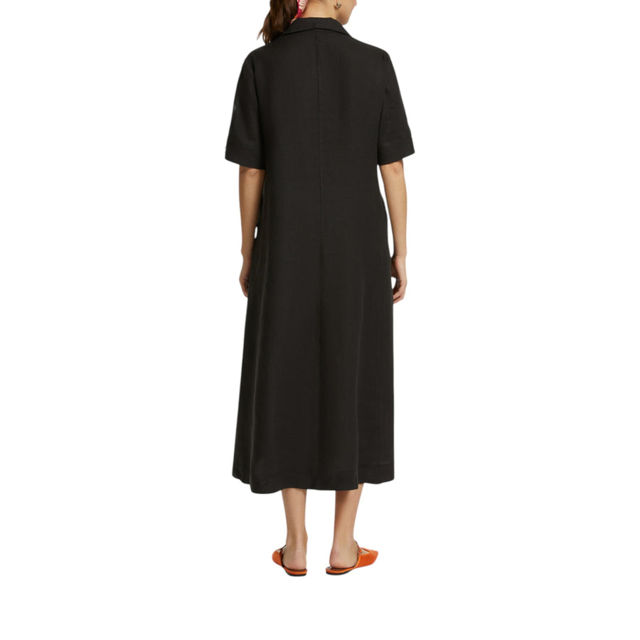 Abito donna svasato in lino
