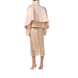 Giacca donna in taffettà con stampa struzzo