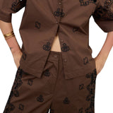 Bermuda donna in cotone traforato