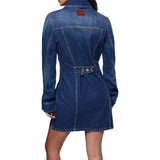 Abito donna corto in denim