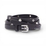 Cintura donna sottile con borchie