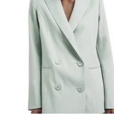 Giacca donna doppiopetto con rever a lancia