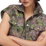 Gilet donna con stampa
