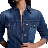 Abito donna corto in denim
