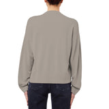 Maglia donna a maniche lunghe con colletto a girocollo