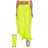 Pantalone cargo wide-leg donna