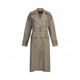 Trench donna doppiopetto in lana