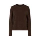 Maglia donna a maniche lunghe con colletto a girocollo