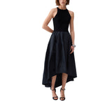 Abito donna  lungo in taffetà