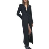 Cappotto donna lungo in misto lana