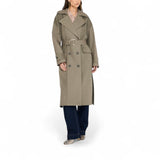 Trench donna doppiopetto in lana