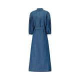 Abito donna chemisier lungo in denim