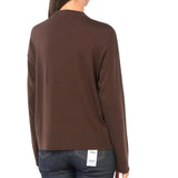 Maglia donna a maniche lunghe con colletto a girocollo