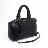 Borsa donna grande con manico intrecciato