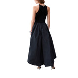 Abito donna  lungo in taffetà