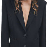 Cappotto donna lungo in misto lana