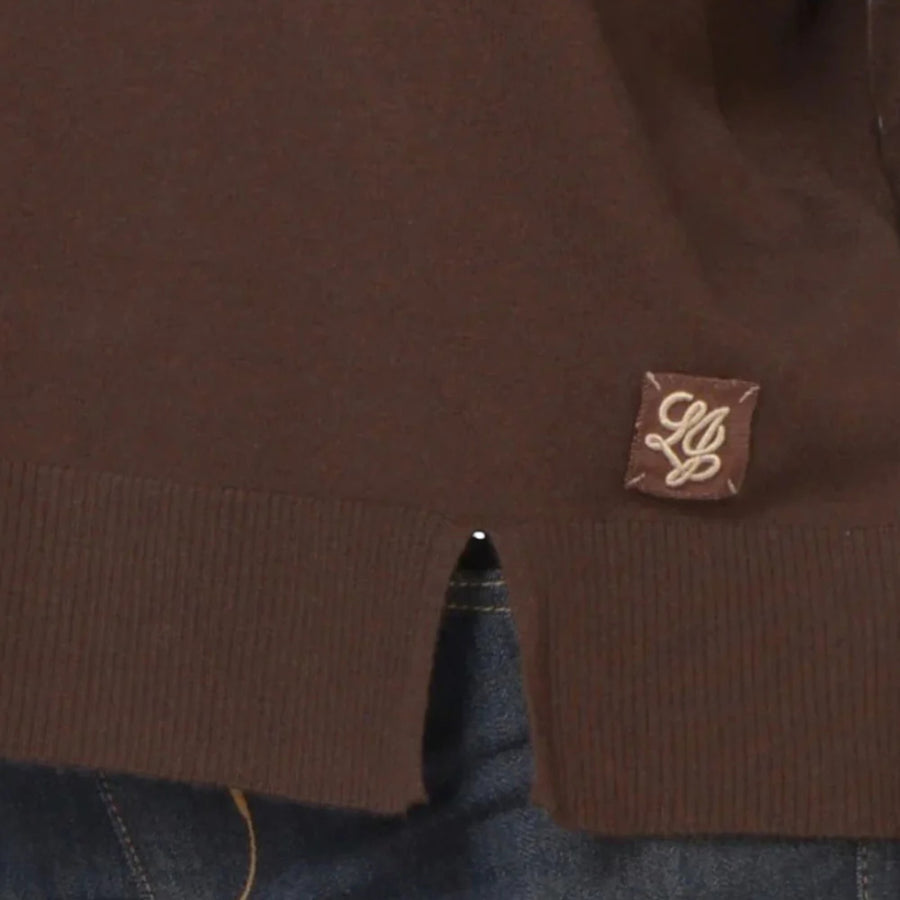 Maglia donna a maniche lunghe con colletto a girocollo