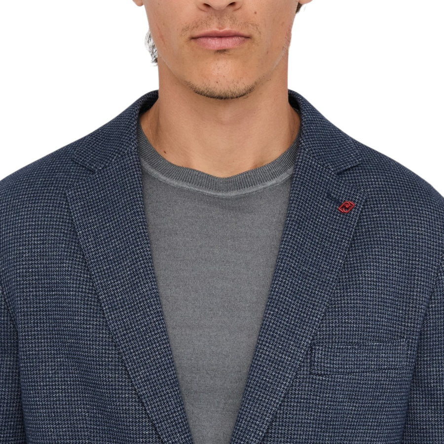 Blazer uomo pied de poule in cotone