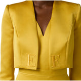 Abito donna in duchesse e tulle con giacca