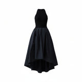 Abito donna  lungo in taffetà