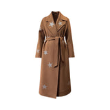 Cappotto donna con applicazioni