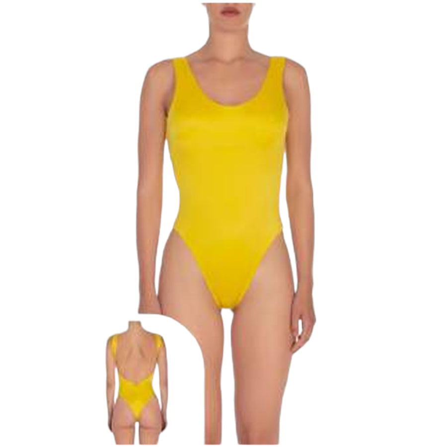 Monokini in tessuto Lycra lucida donna