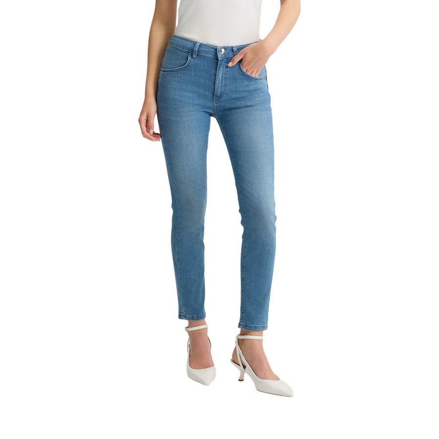 Jeans donna skinny in cotone used