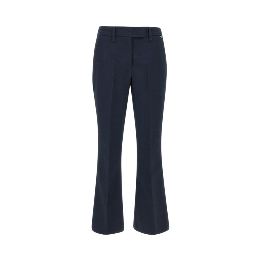 Pantaloni donna cropped in piquet