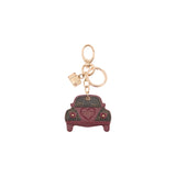 Portachiavi donna con automobile