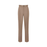 Pantaloni donna in gabardina con pinces