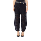 Pantalone donna balloon fit in pizzo