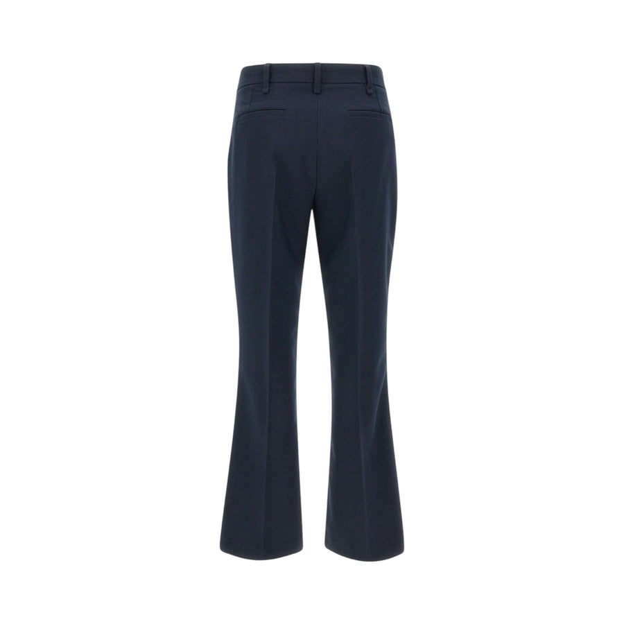 Pantaloni donna cropped in piquet