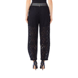 Pantalone donna balloon fit in pizzo