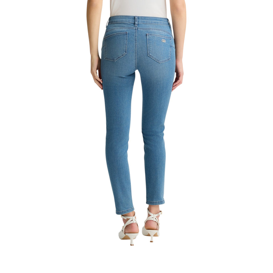 Jeans donna skinny in cotone used