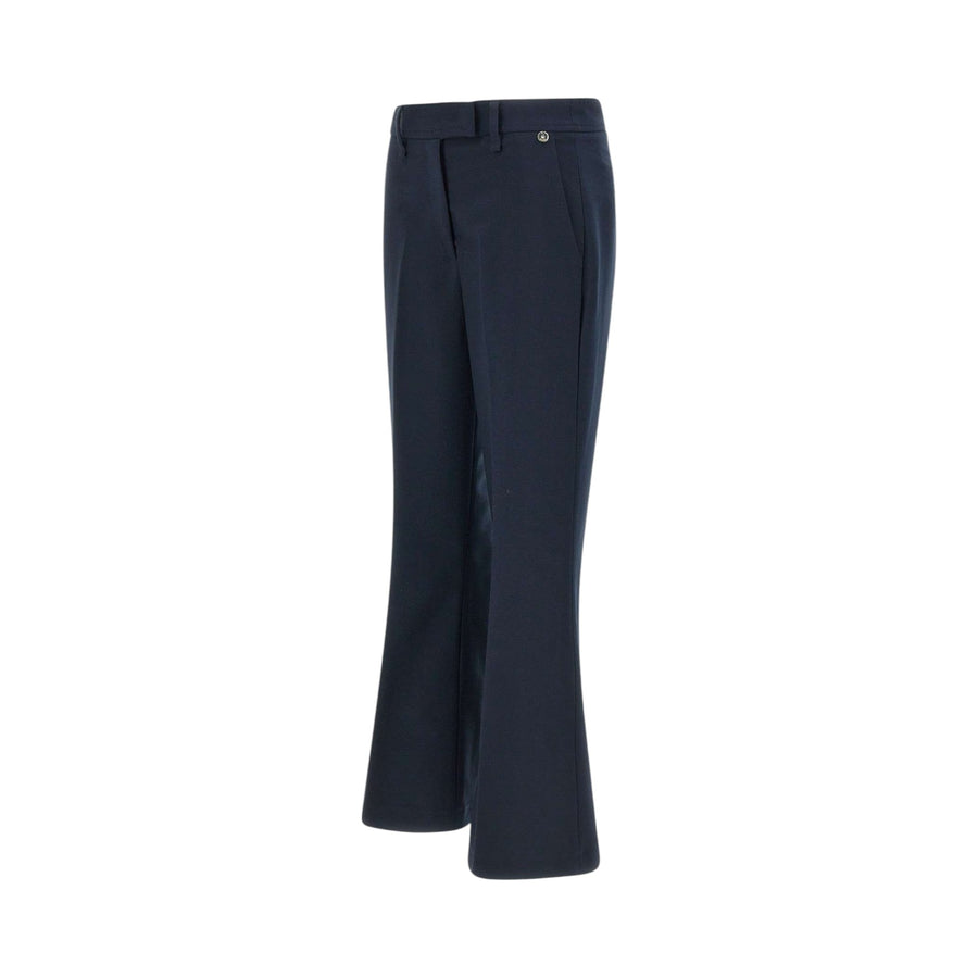 Pantaloni donna cropped in piquet