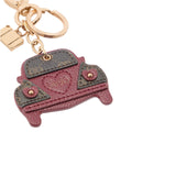 Portachiavi donna con automobile