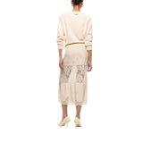 Maglione donna in lana e cashmere con maxi rombi