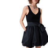 Abito donna  corto in taffetà