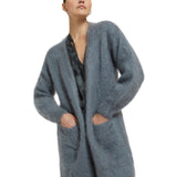 Cardigan donna in lana mohair